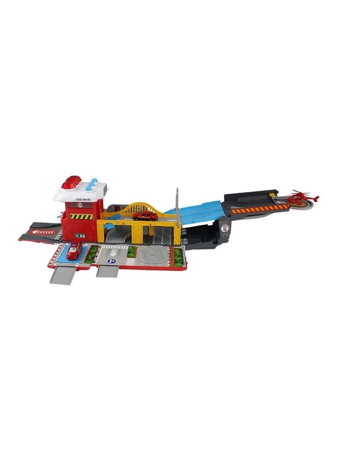 Loquat 120724 Assembling Fire Truck Multi-functional DIY Building Track Set 3+ Years - Image 2