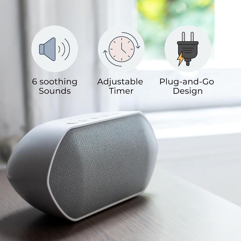 Yogasleep Soundcenter Travel White Noise Machine With 6 Natural Sounds Sleep Timer Brown Noise For Relaxing Meditation Office Privacy Better Sleep Nursey Registry Must Have For Baby Adults - Image 2