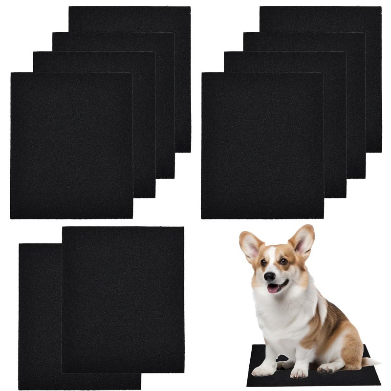 HAISENGO 10pcs Dog Nail Scratch Board Sandpaper Replacement 11 * 9 Inch, Sandpaper Scratch Pad Self-Adhesive Sand Paper Scratcher Trim, Nail Care, File Scratch Board for Dog Cat Claw Care - Image 1