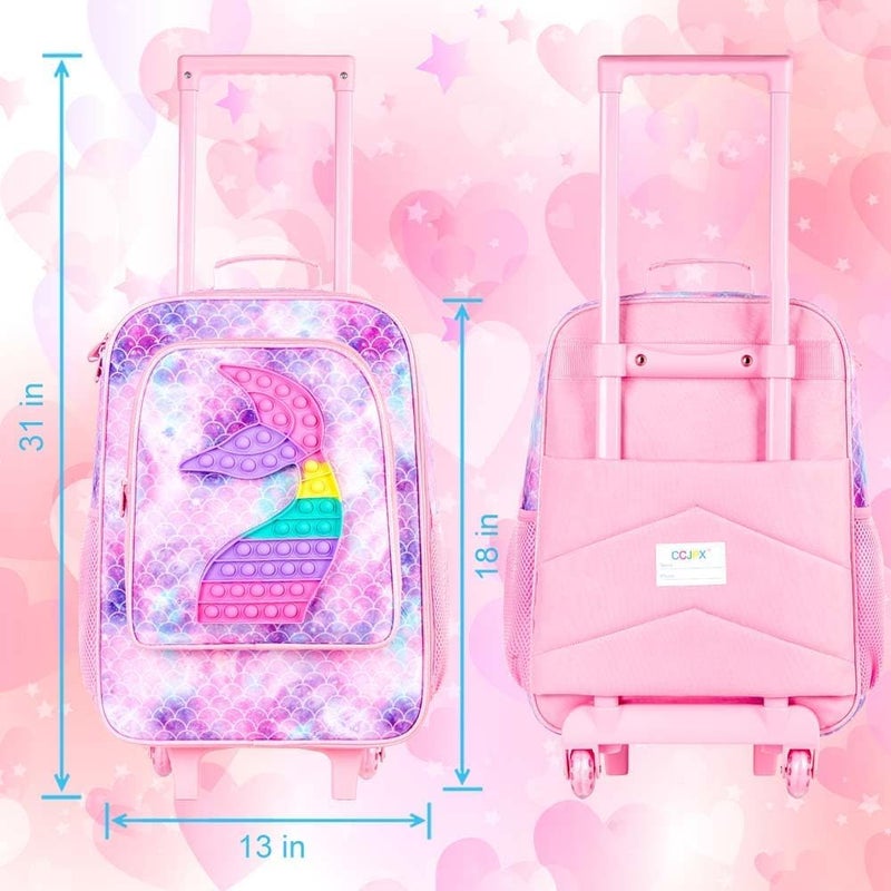 CCJPX Kids Luggage for Boys Girls, Toddler Rolling Travel Carry on Suitcase with Wheels - Image 3