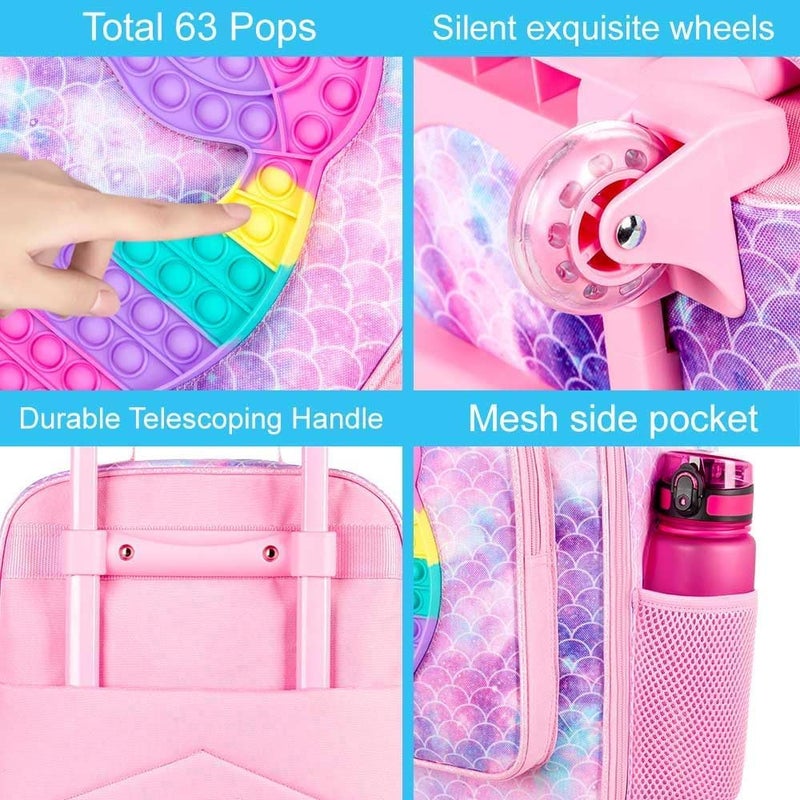 CCJPX Kids Luggage for Boys Girls, Toddler Rolling Travel Carry on Suitcase with Wheels - Image 4