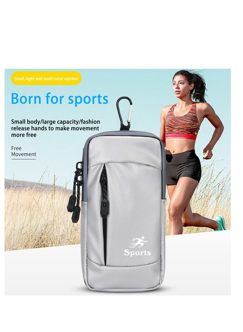 SYOSI Arm Bag Arm Wallet Gym Pouch Phone Holder Armband, Waterproof Running Pack Workout Gear Phone Holder for Running  - Image 4