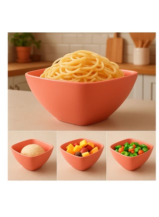 Multi-purpose plastic bowl for kneading and serving salads - 2.2 liters - Marjan-1066