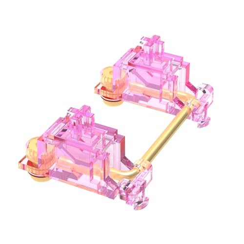 DUROCK Stabilizer V3, Screw in Stabilizers with 2u 6.25u 7u Wires, PCB Mount Keyboard Stabilizers for Mechanical Keyboards (V3 Pink 100% Kit) - Image 2