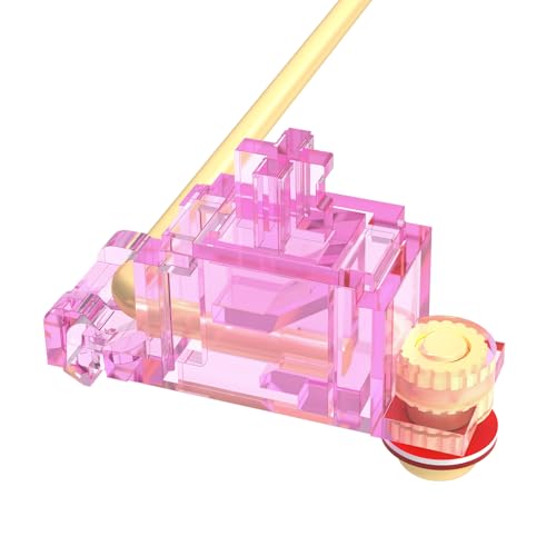 DUROCK Stabilizer V3, Screw in Stabilizers with 2u 6.25u 7u Wires, PCB Mount Keyboard Stabilizers for Mechanical Keyboards (V3 Pink 100% Kit) - Image 3
