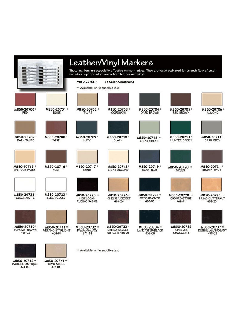 Mohawk Finishing Products E-Z Flow™ Leather Marker for Leather Restoration and Recoloring, Brown Spice - Image 3