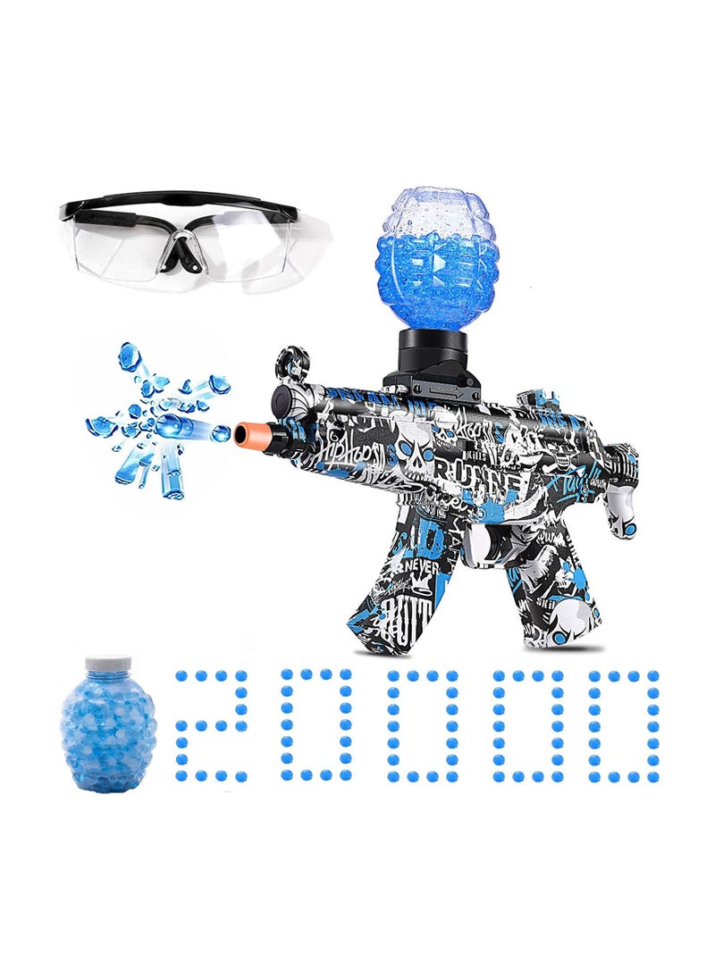 MissTiara Electric Gel Water Gun MP5 with 20000 Water Bombs and Goggles, Outdoor Activities Shooting Game  - Image 1