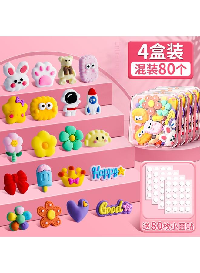 Bluejw 3D Stereo Patch Sticker Suit Goka Sticker Hand Account Hand Account Cream Glue Material Mobile Phone Shell For Students And Girls - Image 1