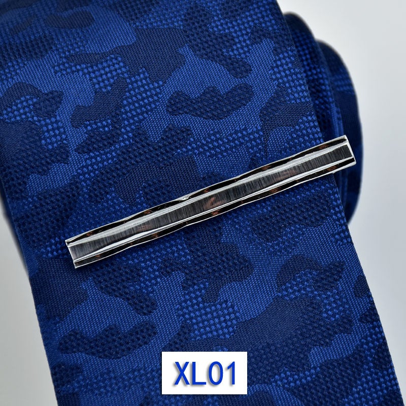 Men'S Tie Clip High Quality Polished Business Dress Professional Silver Simple Factory Copper Tie Clip - Image 3