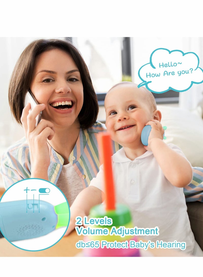 SYOSI Baby Early Education Toys Mobile Phone, Music Teething Glowing Toy Talking Educational Toy Birthday Gift for Preschool Children - Image 3