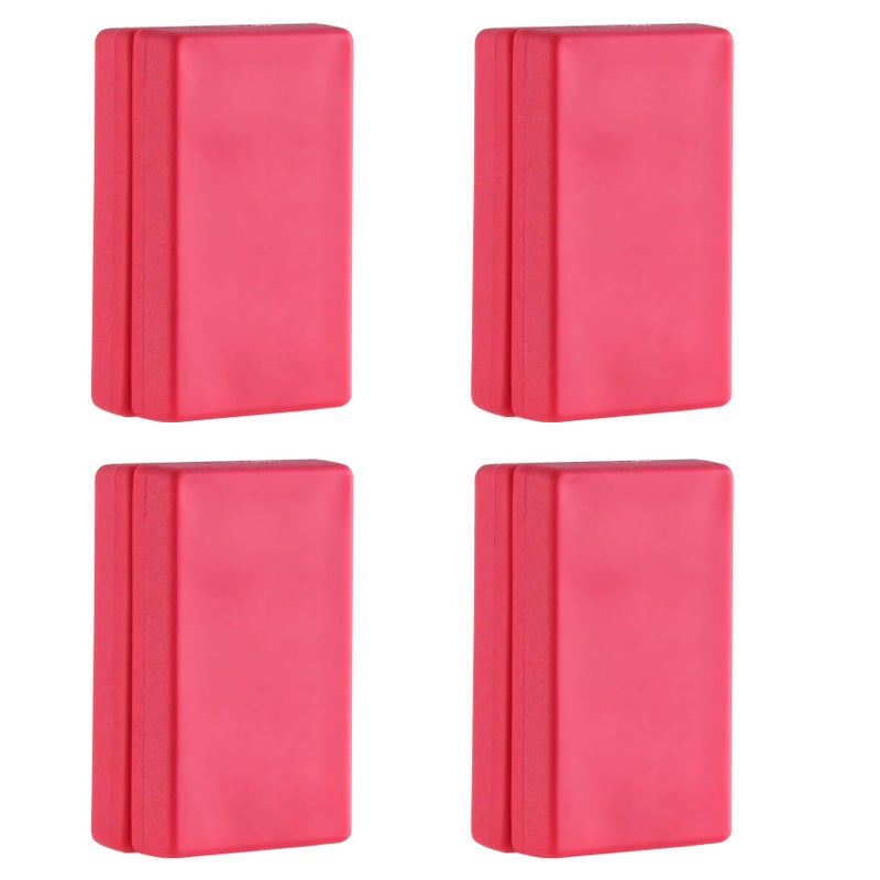 LEVOSHUA Magnetic Flag Weights for Bottom of Flag in Winds, Rubber Covered Heavy Duty Magnet Weights, Stop American Flag from Wrapping Around the Pole or Hooking on the Gutter, Red, 4 Pairs(Pack of 8) - Image 1