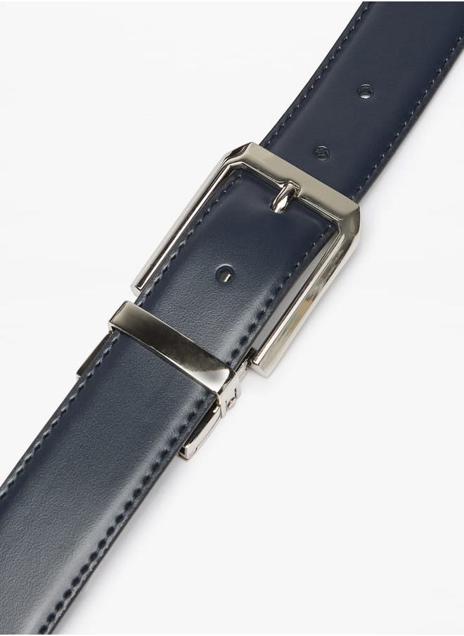 LBL by Shoexpress Men's Solid Belt with Pin Buckle Closure  - Image 2