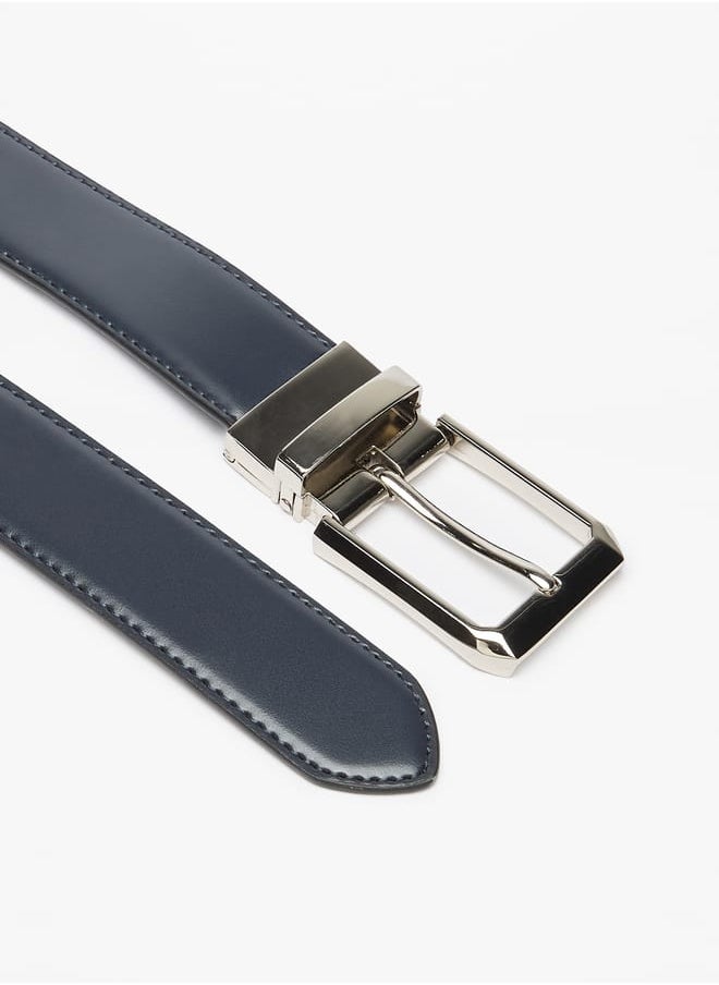 LBL by Shoexpress Men's Solid Belt with Pin Buckle Closure  - Image 3