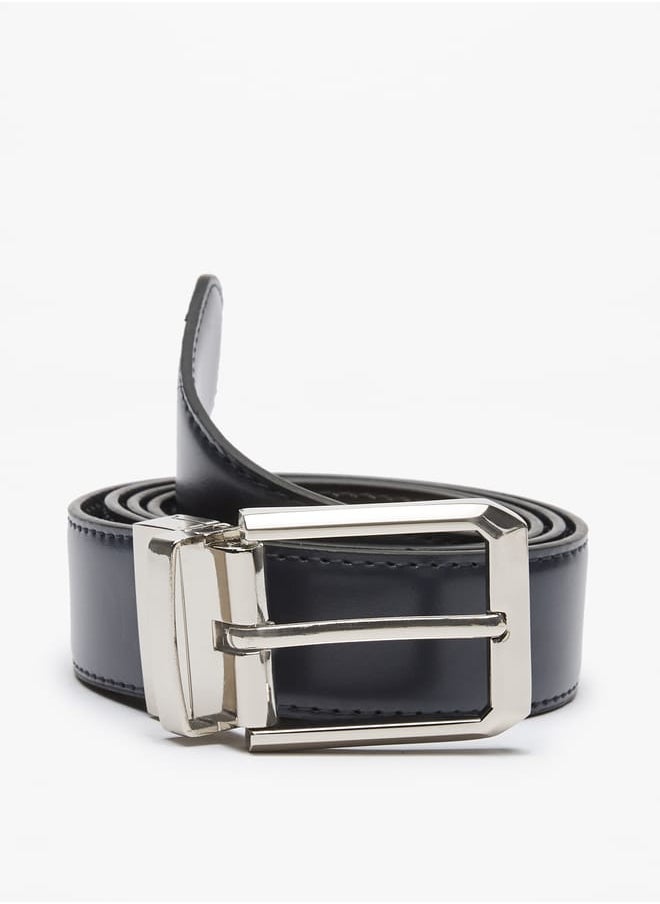 LBL by Shoexpress Men's Solid Belt with Pin Buckle Closure  - Image 4