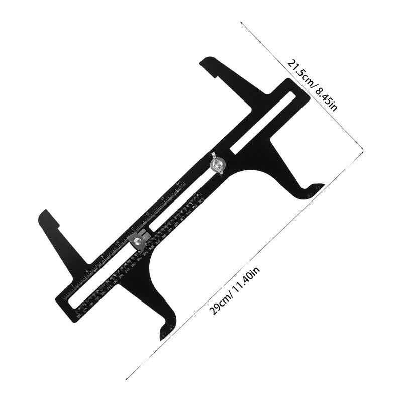 Brake Adjustment Tool And Brake Pad Gauge 6.5 To 14.25 Inch Dual Scale For Shoe Lining Measurement - Image 3