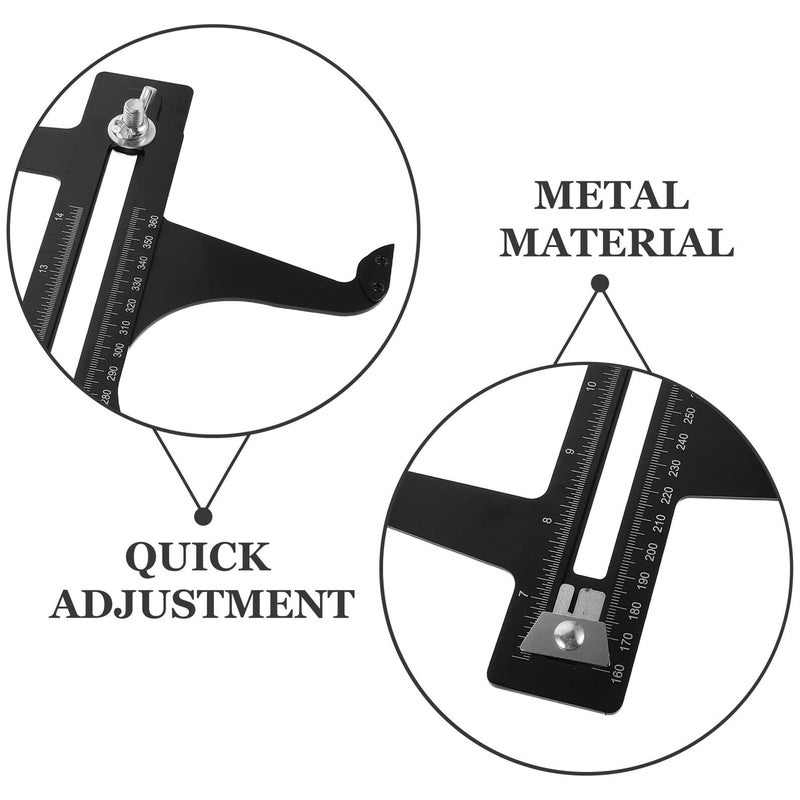 Brake Adjustment Tool And Brake Pad Gauge 6.5 To 14.25 Inch Dual Scale For Shoe Lining Measurement - Image 4