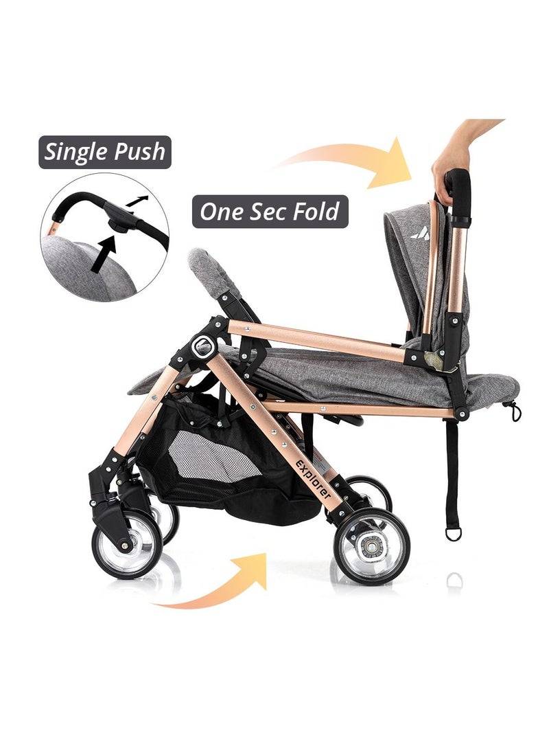 Explorer Travel Stroller w/t Diaper Bag & Stroller Hooks - Grey - pzsku/ZDBA6B46AC4A9047CEBE3Z/45/_/1680520743/81171d24-6f18-4181-8e49-4213e4a03394