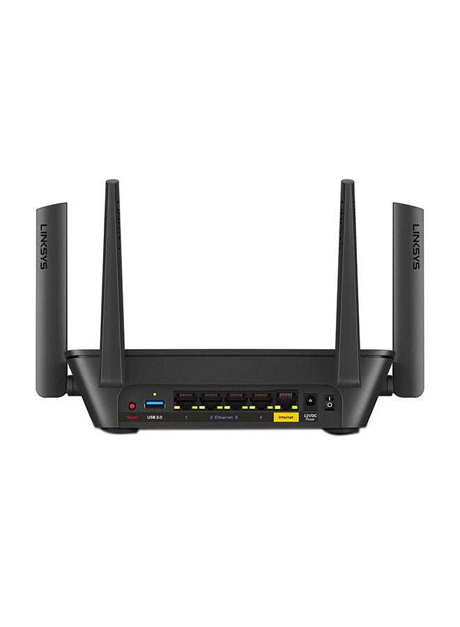 لينكسيس راوتر بنظام شبكة واي فاي ثلاثي النطاق مع هوائي قابل للتوصيل طراز MR8300 أبيض/ أسود - Image 3