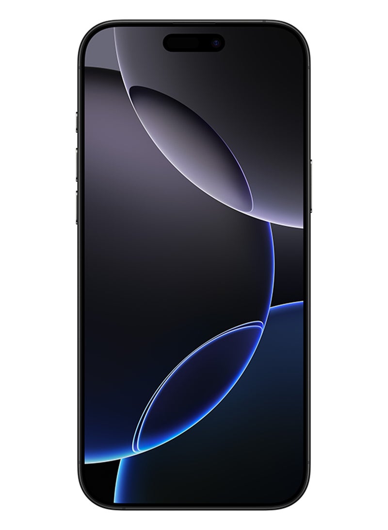 ابل  مجدد - آيفون 16 برو ماكس 256 جيجابايت أسود تيتانيوم 5G مع فيس تايم - النسخة الدولية - Image 2