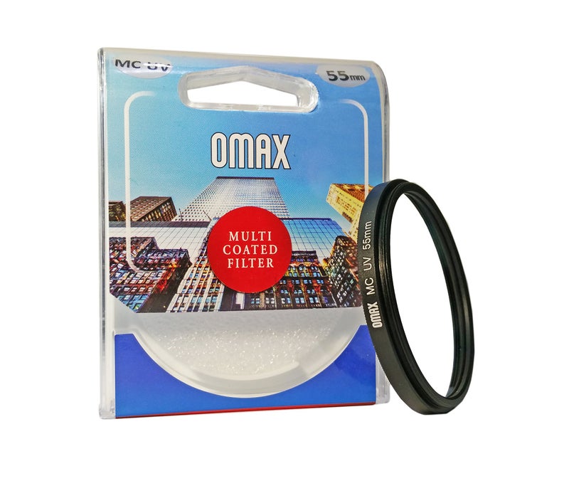 Omax mc uv Filter for Nikon d3400 af-p dx nikkor 18-55mm vr + af-p dx nikkor 70-300mm vr Lens (Set of 2 Filter) - Image 3