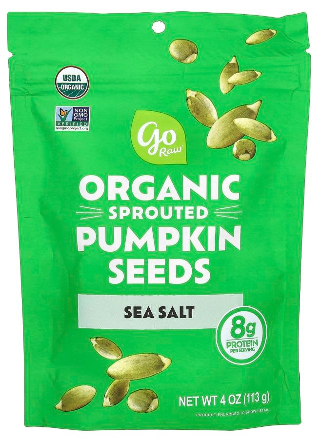 Go Raw Organic Sprouted Pumpkin Seeds Sea Salt 4 oz (113 g) 