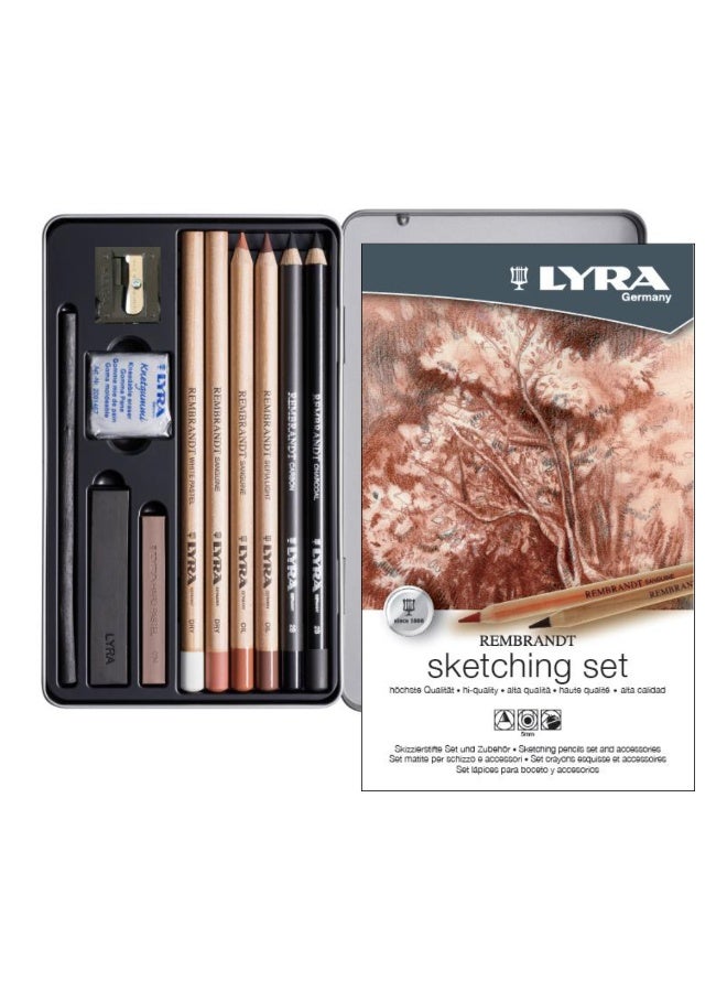 Lyra Rembrandt Sketching Set Of 10 Pcs