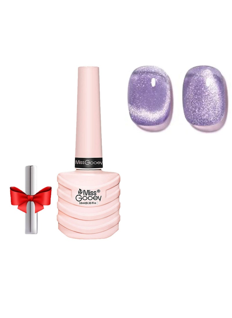Miss Gooey Nail Polish Kit Gel Cat Eye Glitter with Magnetic Stick Kit Super Shiny Color Long Lasting UV LED Needs Quick Drying Magnetic Art Manicure DIY At Home Soak for Women  - Image 1