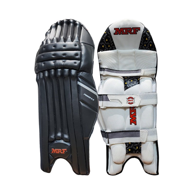 MRF Power 2.0 Black B/LG MLH | Cricket Batting Leg Guards - MLH, Black - Image 1