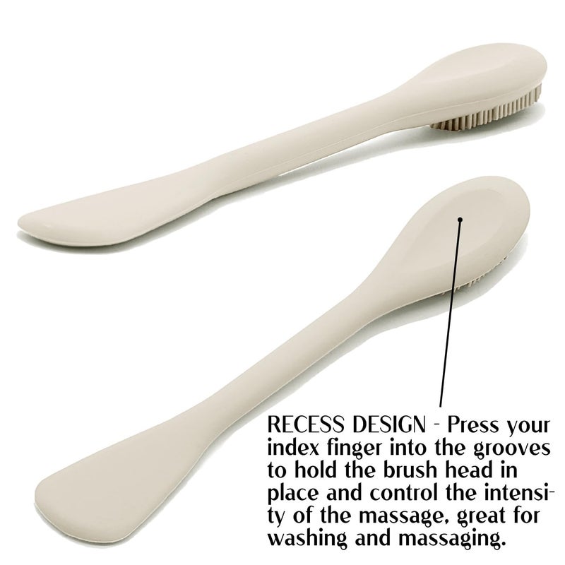 RamPula Face Mask Brush Applicator, Mask Brushes For Facials Cleansing & Exfoliating, Facial Clay Mask Applicator Tool Silicone Mask Spatula Cream Skincare For Apply Cream, Lotion, Mud, Clay (Black+Starlight) - Image 4