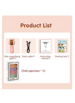 Generic Cute DigitalMagnifying Glass for kids 2.0 lPS screen Photo support Manual focus 30W pixels Space for 300 photosBring 12 specimens  Purple  - Image 2