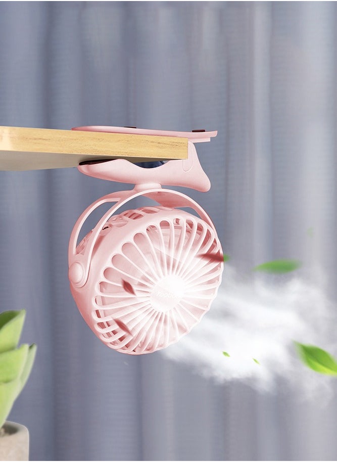 Yoobao Yoobao Usb Rechargeable Mini Clip Desktop Fan,6400 Mah Big Capacity Small Electrical Fan Pink  - Image 5