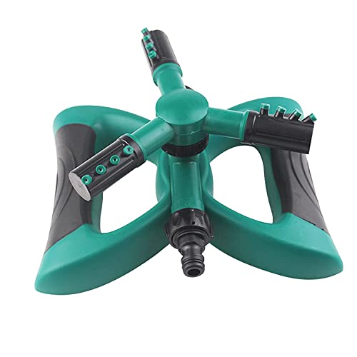 Harions Garden Sprinkler 3 Arms Adjustable Sprinkler System for Watering Garden Lawn Yard Irrigation (Green) - Image 5