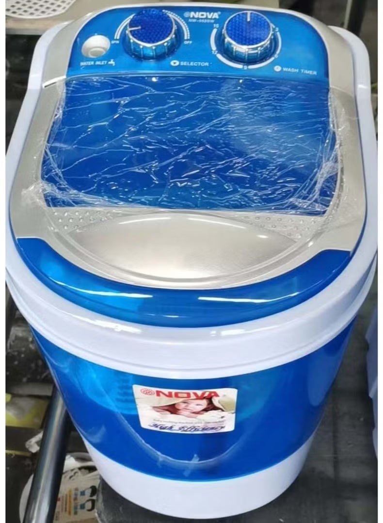 Nova NW-552SW Portable Shoe Washer with Spinner, 2.5KG Mini Washing Machine for Shoes, Sneakers & Sports Footwear, 160W Powerful Motor, Compact Space-Saving Design, Durable Plastic Body, Blue - Image 2