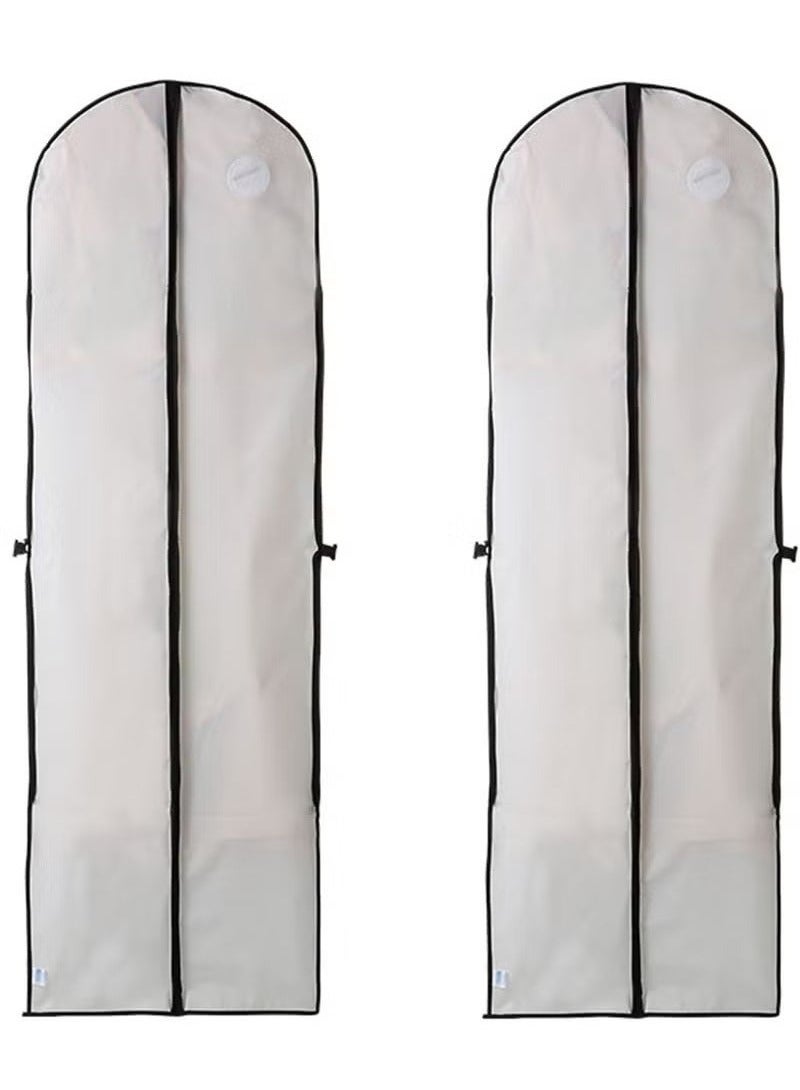 ميكسد أكياس الملابس لتعليق الملابس قطعتان من أكياس تخزين الملابس وأكياس البدلات وأكياس الفساتين لتخزين الملابس المعلقة وأغطية التخزين وأكياس الفساتين الطويلة لتخزين الفساتين والسفر