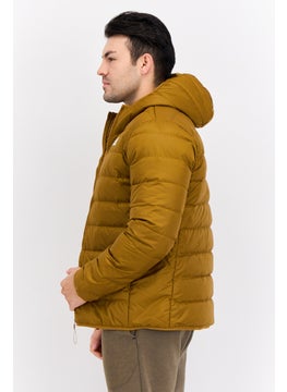 Adidas Men Sportswear Fit  Hooded Outdoor Jacket, Light Olive  - Image 4