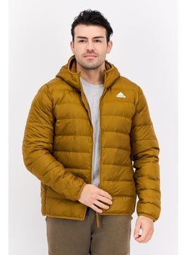 Adidas Men Sportswear Fit  Hooded Outdoor Jacket, Light Olive  - Image 1