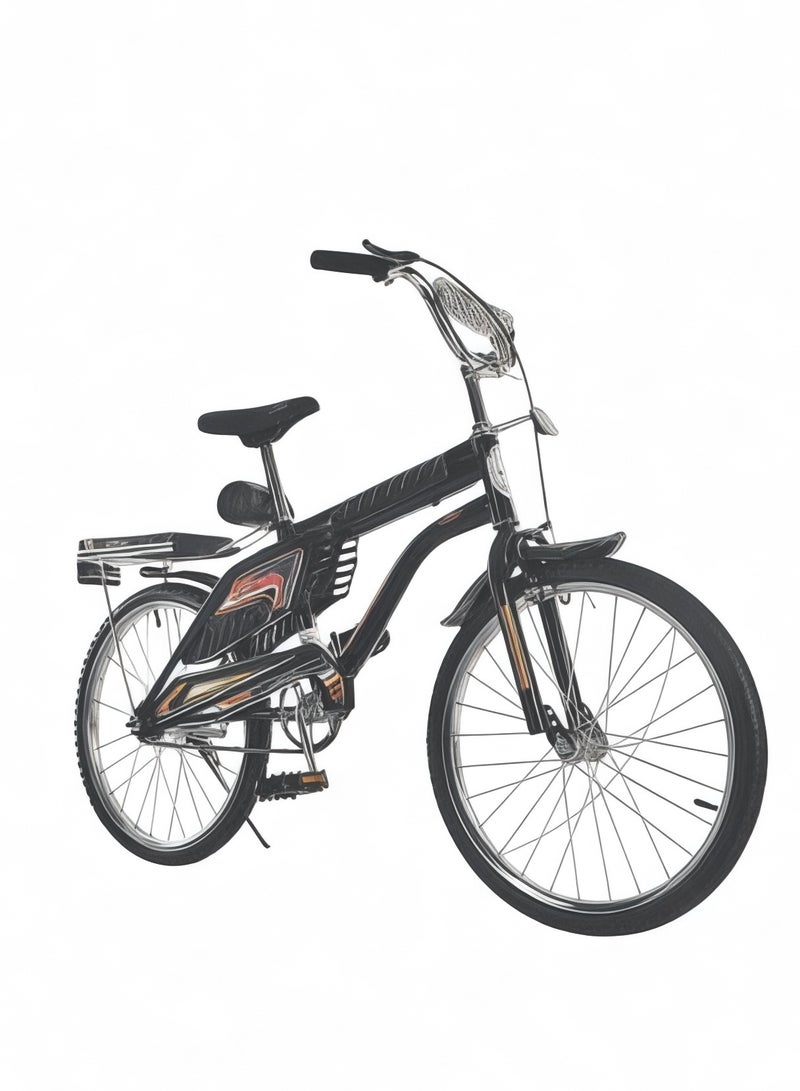 رامبو دراجة رامبو رالي مقاس 20 – تصميم متين، فرامل يد وقدم، سرعة واحدة - Image 1