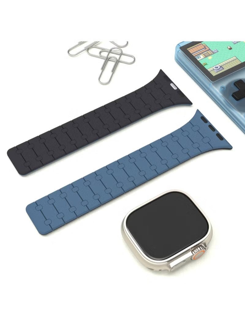Silicone Magnetic Strap For IWatch Ultra 2 Band 44mm 49mm 42mm 45mm Bracelet For IWatch Series 9/8/7/6/SE/5/4 - Image 3