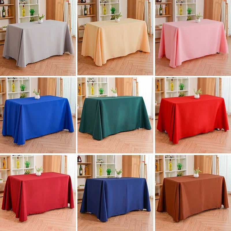 Y&D Modern Solid Color Hotel Rectangular Stall Tablecloth for Conference Exhibition Sign-in Desk & Woven Advertising Campaigns - Image 2