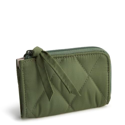 Vera Bradley Women's Performance Twill Zip Card Pouch, Bronze Green, One Size - Image 5