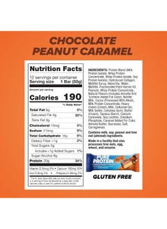 Pure Protein Protein Bar, Chocolate Peanut Caramel, 12 Bars, 1.76Oz/50G  - Image 3