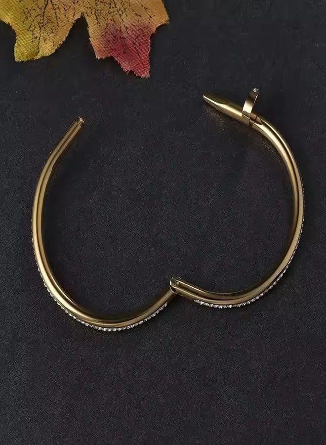 MEENAZ bracelet for woman Evil Eye Bangles for women Anti Tarnish Stylish Adjustable Bracelet for girls Rose gold Kada for Women Accessories Jewellery for Women Girls friendship crystal - Image 2