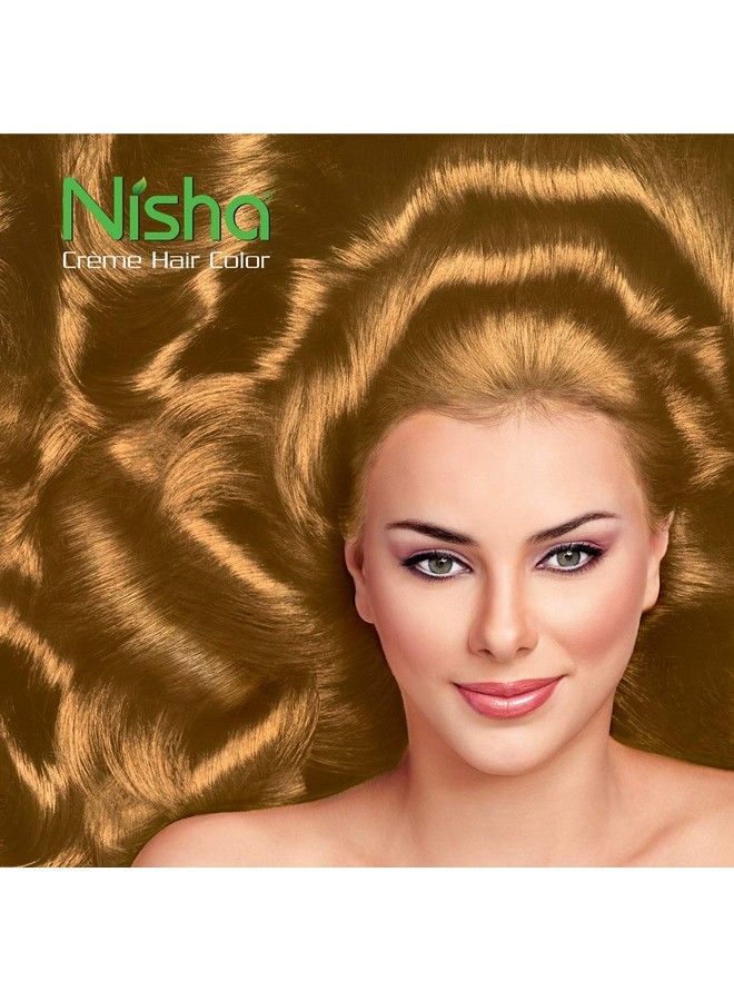 Nisha Cream Hair Color With Rich Bright Long Lasting Shine Hair Color (Honey Blonde 7.3 100 Ml Each) Pack Of 2 - Image 5