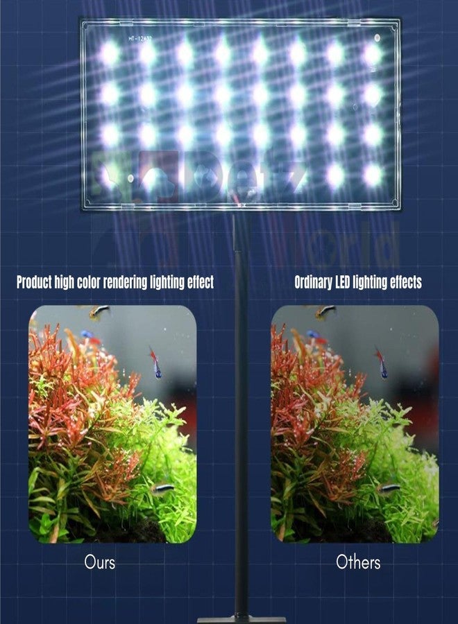 VAYINATO Abs Plastic Neohelios Flat Nano S3 Pro 13W LED Aquarium Light | 10000K Full Spectrum Vivid Solar Color | High Brightness Clip-On Light for Nano Planted Fish Tanks - Image 3
