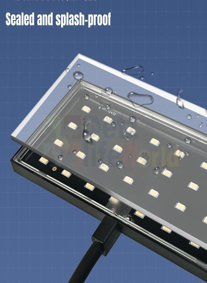 VAYINATO Abs Plastic Neohelios Flat Nano S3 Pro 13W LED Aquarium Light | 10000K Full Spectrum Vivid Solar Color | High Brightness Clip-On Light for Nano Planted Fish Tanks - Image 5