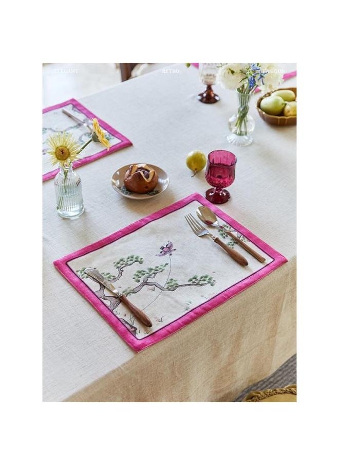 Generic Crayon Pie Placemat Napkin French Pad Solid Color Household Insulated Chinese Cabinet Plate Mat-Color:Loyes - Placemats-Specifications:27*41cm  - Image 4