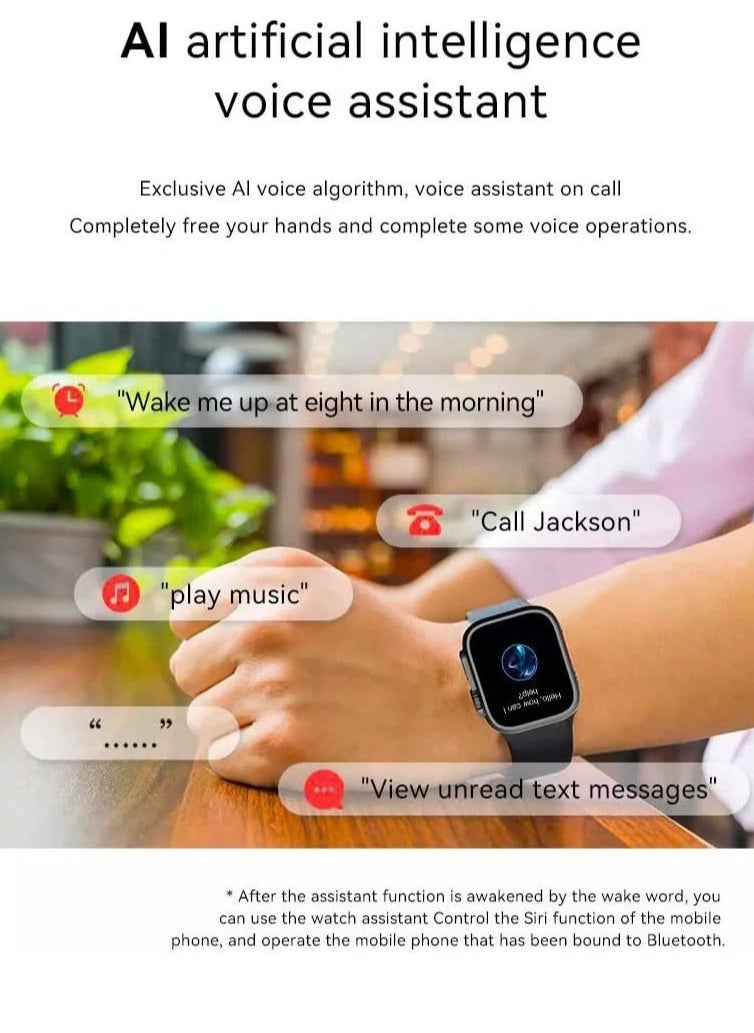 Generic - New S8 Ultra Max Smartwatch Series 8 S8 Smart Watch Ultra AI Voice Smart Watch 2.0inch Bluetooth Call Wriless Charging Watch 8 Ultra - Image 1