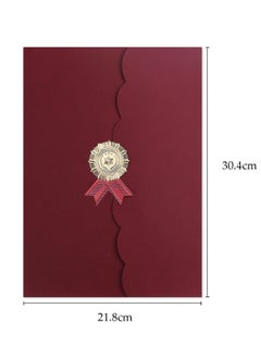 KASTWAVE 5pcs A4 Certificate Holder Graduation Diploma Cover Degree Certificate Holder Trifold Document Covers for Award Certificates  - Image 3