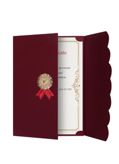 KASTWAVE 5pcs A4 Certificate Holder Graduation Diploma Cover Degree Certificate Holder Trifold Document Covers for Award Certificates  - Image 4