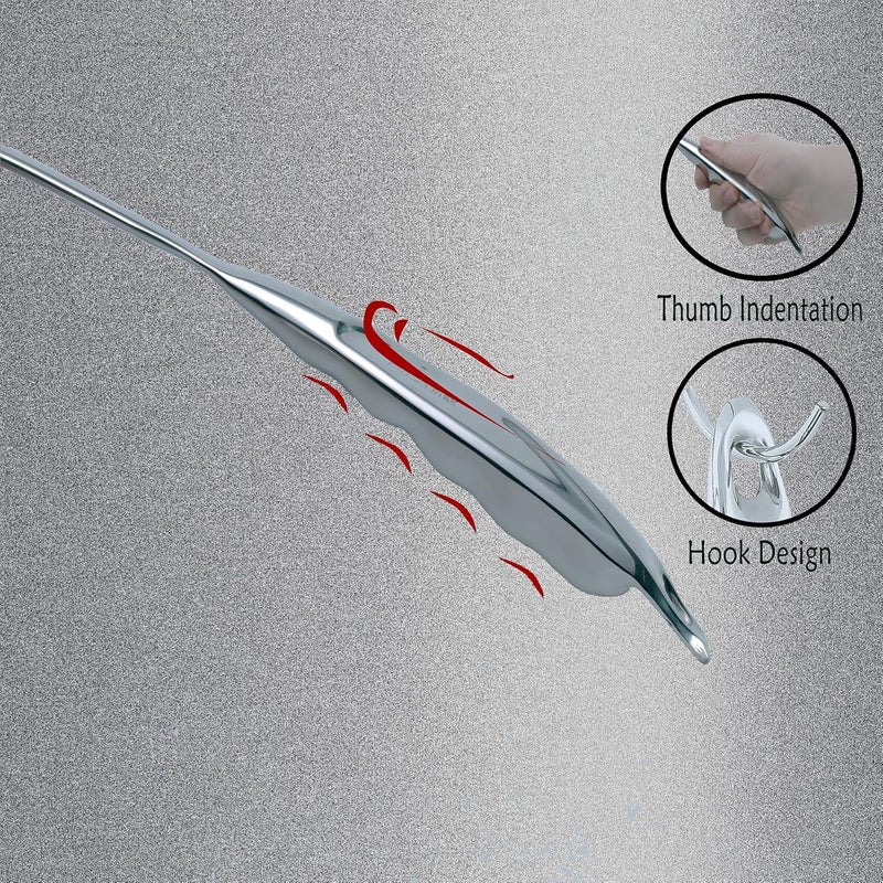 BAERFO High Grade Soup Ladle,Cooking Ladle for Soup,Heat-proof Design of Hollow Handle,Stainless Steel Kitchen Utensil（4ouce/13.5 Inch) - Image 4